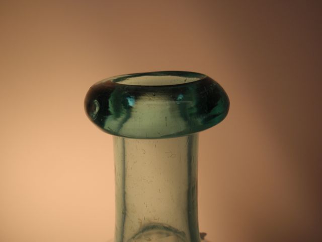 Aqua Pattern Molded Globular Bottle